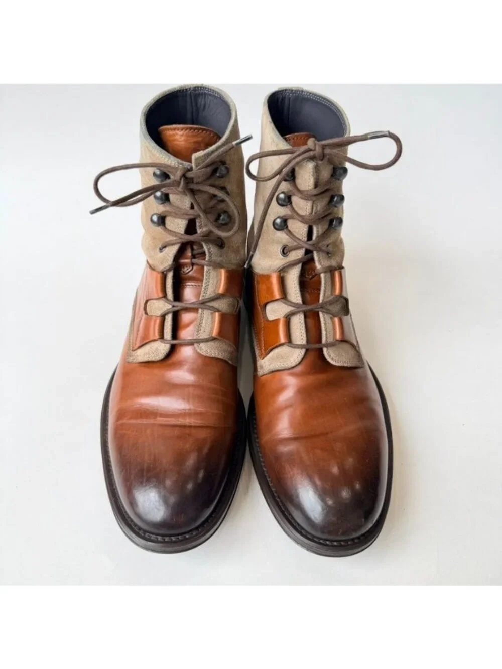 To Boot New York Blake Burnished Leather Suede Men's Dress Boots Size 9.5